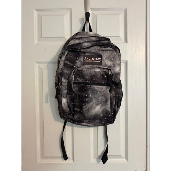 Jansport Black and White Galaxy Space Backpack 90s Classic - Picture 1 of 5